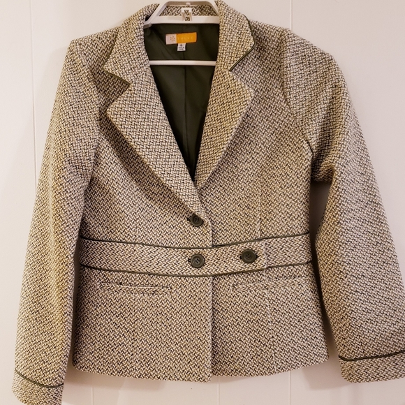 Anthropologie Jackets & Blazers - Anthropologie Tulle Jacket Blazer Large Green
